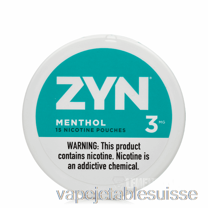 Vape Suisse Zyn Sachets De Nicotine - Menthol 3mg